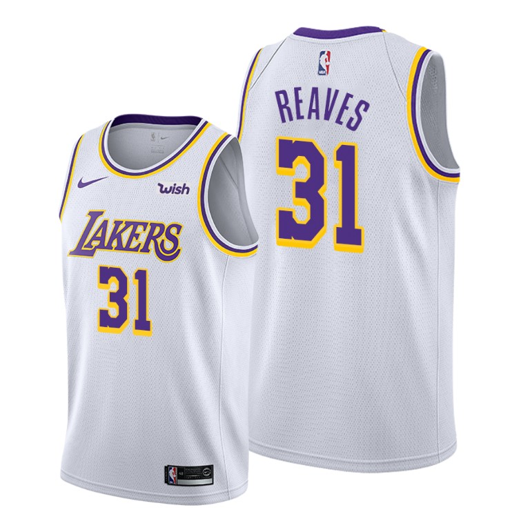 Men's Los Angeles Lakers Austin Reaves #31 NBA 2021 Draft Association Edition White Basketball Jersey OPL5883HJ